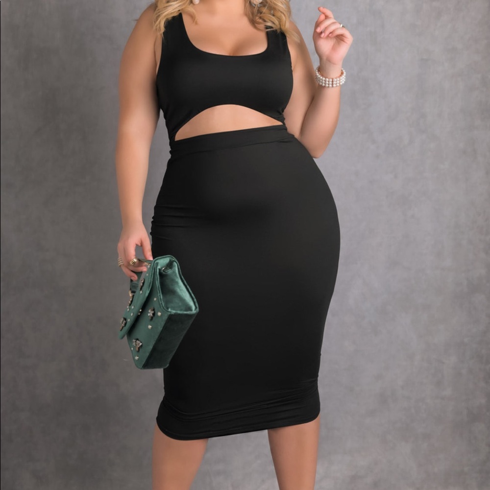 Well Played Cut Out Bodycon Midi Dress
